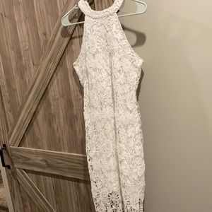 White lace dress